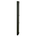 Quest Mfg Floor Enclosure Vertical Cable Manager, Duct with Cover, 50 Cables per Side, 4ft, Black VF-04-100